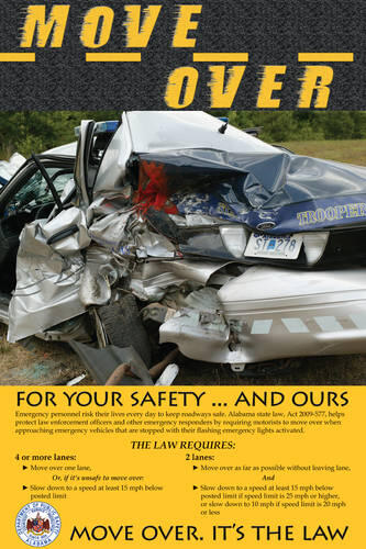 Move Over for Emergency Vehicle Poster